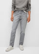 Straight-fit grey Bob jeans